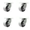 Service Caster 6'' Heavy Duty Semi Steel Cast Iron Caster Set with Swivel Locks , 4PK CRAN-SCC-KP92S630-SSR-BSL-4 - alternate 1